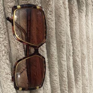 Ted Lapidus Brown Square Sunglasses